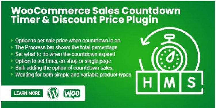 Price Discount & Countdown Sales Plugin For Woocommerce
